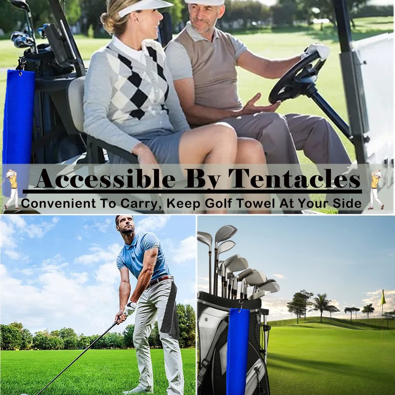 QeeHeng 2 x Golf Towel Funny Golf Towel with Clip