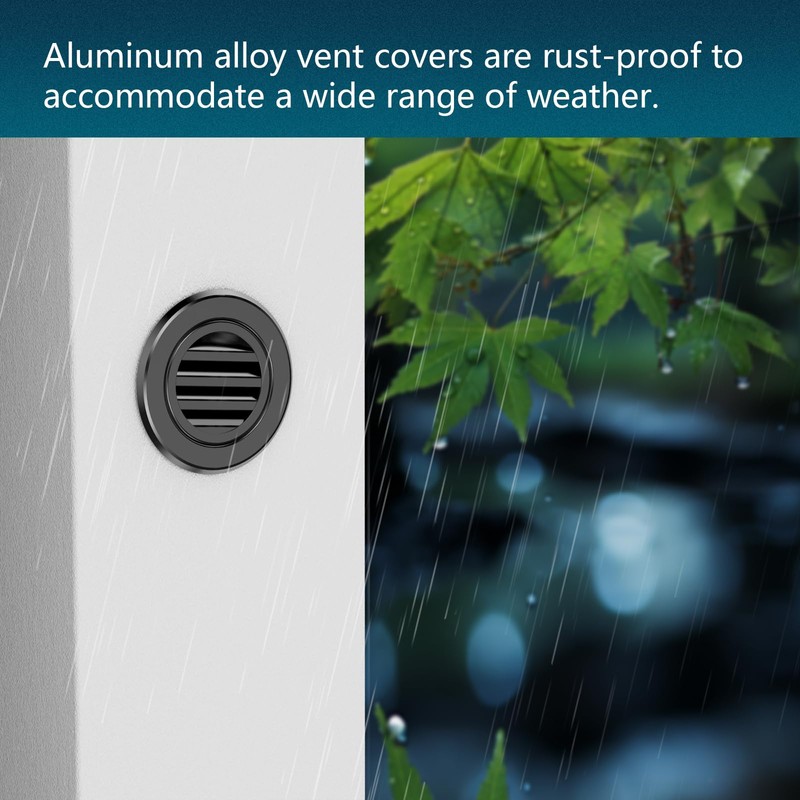 6 Inch Soffit Vent, HG Power Aluminium Alloy Louver Grille