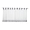 NSXIN Net Curtain, Voile Bistro Curtain with Loops, Transparent Curtain,