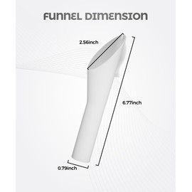 UNLRAE Gas Funnel,Plastic Fuel Funnel,Car Accessories,Automotive Replacement Capless Gas Tank Funnel,Replacement #8U5A17B068AD 8U5A-17B068-AD 8U5Z17B068A 8U5Z17B068B 8U5Z-17B068-B (1pcs)