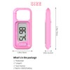 Simple Walking 3D Pedometer, Portable Carabiner Step Counter, Steps Tracker