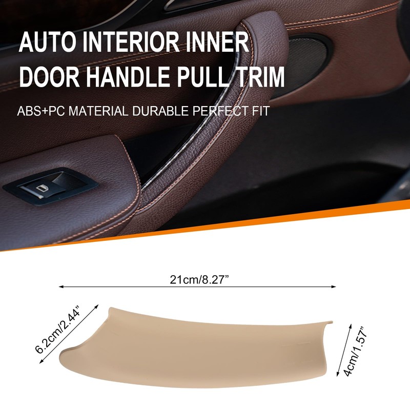 DIRBOERF Passenger Side Beige Pull Handle Covers Compatible for X3