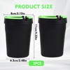 Car Ashtray, 2-Pack Mini Ashtray with Luminous Design, Durable ABS
