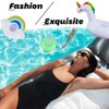 ZoneYan Pack of 12 Inflatable Drink Holders for Pool, Pool