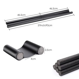 Twin Draft Stoppers for Bottom of Doors,Kiwinvou 1 Pack Door Draft Blocker Reduction Windshield Energy Saving Under Door Seal for Outdoor Indoor Bathroom Bedroom(37Inch,Black)