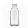 JoyJolt Glass Milk Bottles with Lids and Pourer – 32