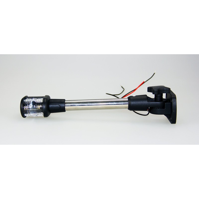 Marine Boat Foldable Dual Mount Anchor Stern Light Aluminum Pole