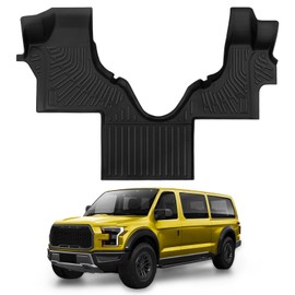 DAZANZAN Floor Mats for for Ford Econoline Van E-Series 2025-2007 E150/E250/E350/E450 All Weather Floor Mats for Ford Econoline Van Accessories E150/E250/E350/E450 2025-2007 TPE Front Row Mat