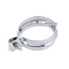 Exhaust Bracket Rear, Wide, 2-Piece, Chrome-Plated - for Simson S50,