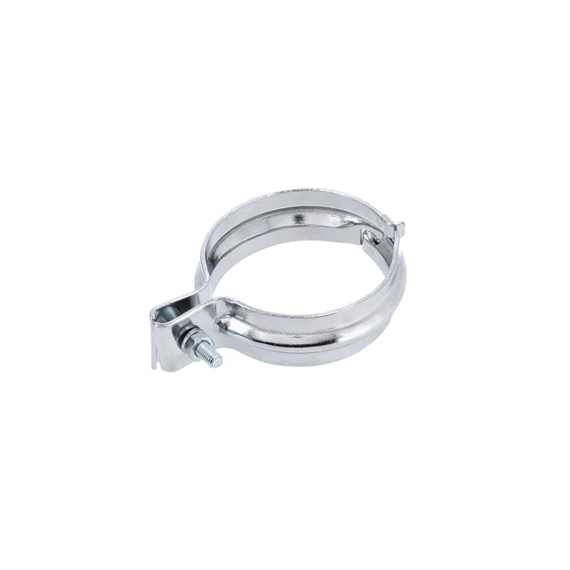 Exhaust Bracket Rear, Wide, 2-Piece, Chrome-Plated - for Simson S50,