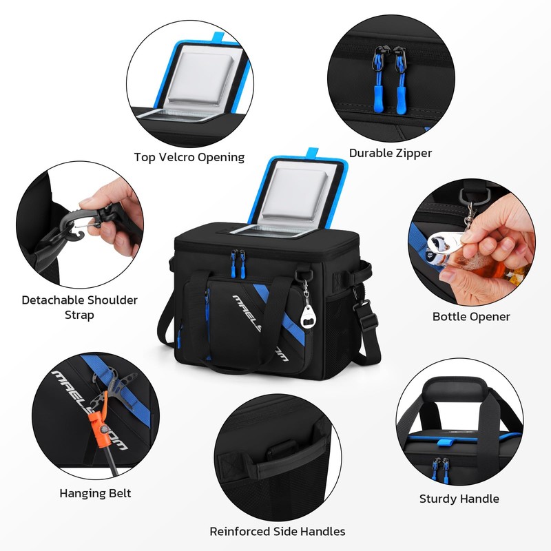 Maelstrom 30 Can Large Leakproof Soft Cooler Bag, Insulated Collapsible