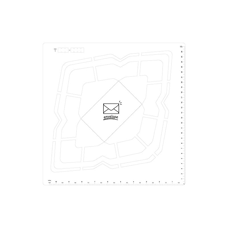 Kuretake Handmade Envelope Template (Western Version)
