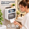 Wall-Mounted Toilet Paper Holder with Drawer – No-Drill Waterproof Tissue