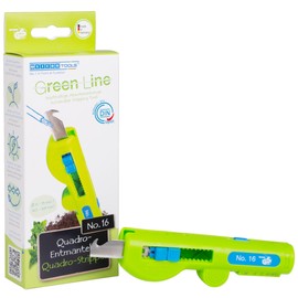 WEICON TOOLS Quadro Stripper No. 16 Green Line, 8, 0-13, mm, Round Cut, Longitudinal Cut, Stripping & Cutting, Green