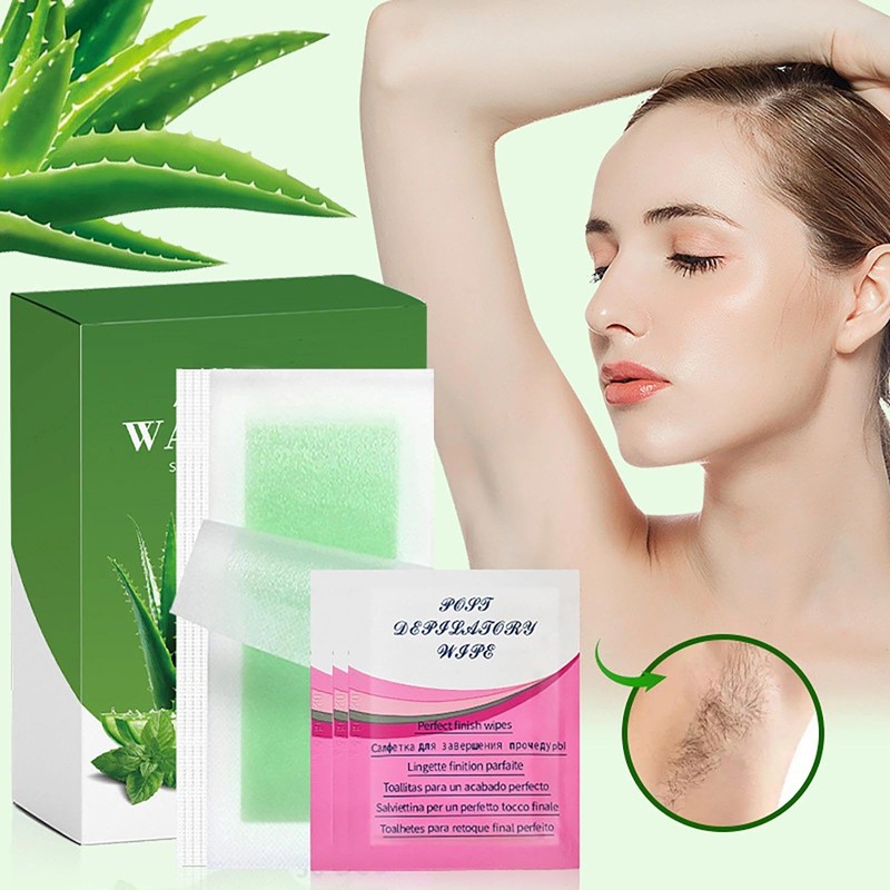 2ps Wax Strips for Hair Removal Dual Sided Waxing Kit