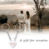 Boyfriend Christmas Engagement Gifts for Couples Matching Keychain Set Husband