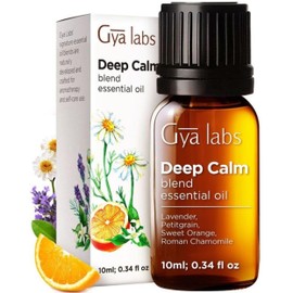 Gya Labs Gya Labs Deep Calm Essential Oil for Diffuser Blend - 100% Pure Natural Calming Essential Oils for Aromatherapy, Body, Uplift, Grounding & Relaxing (0.34 Fl Oz)