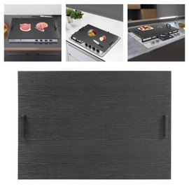 Noodle Board Stove Covers with Handles, 29 x 21In Durable Extra Thick Acacia Wood Counter Space Top Covers for Electric Stoves & Sink Rustic Decorative Tray for Kitchen