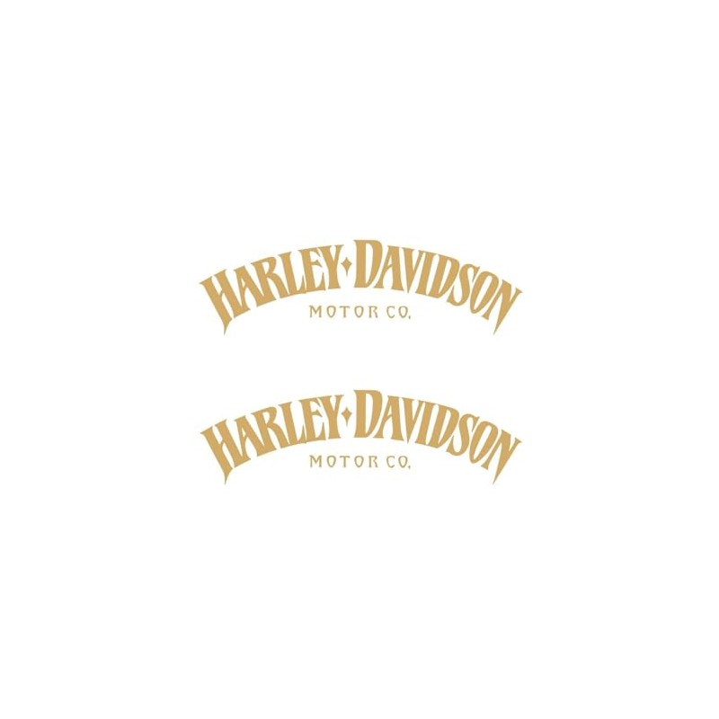 Motorcycle Classic Logo Harley Design Vinyl Decal #2 (Right and
