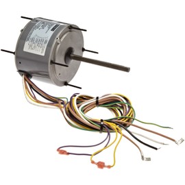 Fasco D906 5.6" Frame Totally Enclosed Permanent Split Capacitor Condenser Fan Motor with Sleeve Bearing, 1/5HP, 1075rpm, 208-230V, 60Hz, 1.2 amps, 4" Motor Length
