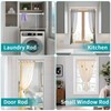 YNL Tension Curtain Rod 34-66 inches-Never Rust, Non-Slip, No Drill