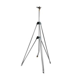 Impact Water Sprinkler 300005 on Tripod Stand, Telescopic with Long Range to 80 ft Diameter Coverage by New England Garden Tools