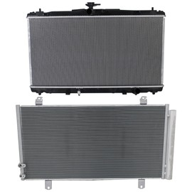 Garage-Pro Kit (1) A/C Condenser and (1) Radiator Compatible with 2012-2017 Toyota Camry, Fits 2013-2014 Toyota Avalon & 2016-2018 Toyota Avalon Factory Finish GAS, GAS Engine