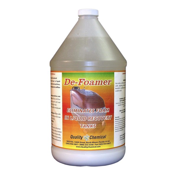 Quality Chemical Defoamer - Instantly removes foam from Hot Tubs or Cleaning Equipment-1 gallon (128 oz.)