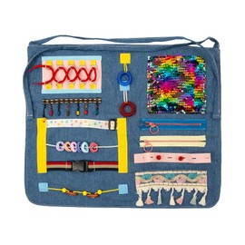 Fidget Blanket for Elderly with Dementia, Fidget Apron for Elderly, Fidget Blanket for Adults Special Needs, Gift and Activities Sensory Activity Apron for Seniors with Dementia, Sensory Fidget Toys