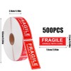 OIGWBPH Pack of 500 Stickers for Fragile Goods Warning Labels