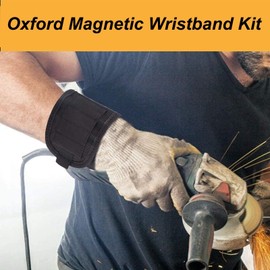 Magnetic Wristband for Tools,Wristband Screw Holder - Adjustable Magnetic Wristband Wrist Magnet Tool Belt for Holding Bolts Gadgets Organizer