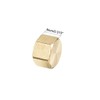 uxcell 1/8-Inch Brass Cap 5pcs PT1/8 Female Pipe Fitting Hex