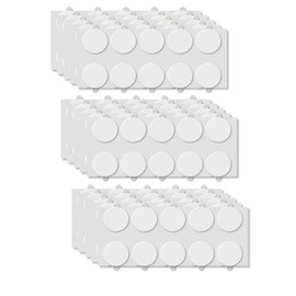 PebblingQ 150 PCS Double Sided Adhesive Dots, Extra Large 1.18" Museum Putty with Easy Pull Tabs, Clear Removable Strong Sticky for Wall Hanging Pictures, No Trace Heavy Duty Mounting