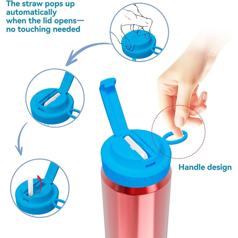Tapas de Silicona para Latas de Refresco con Pajita, Paquete