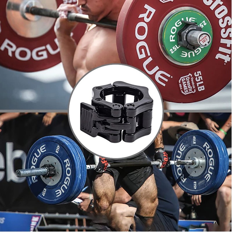 Barbell Clamps Dumbbell Spinlock Collars Clips for Standard Weight Lifting