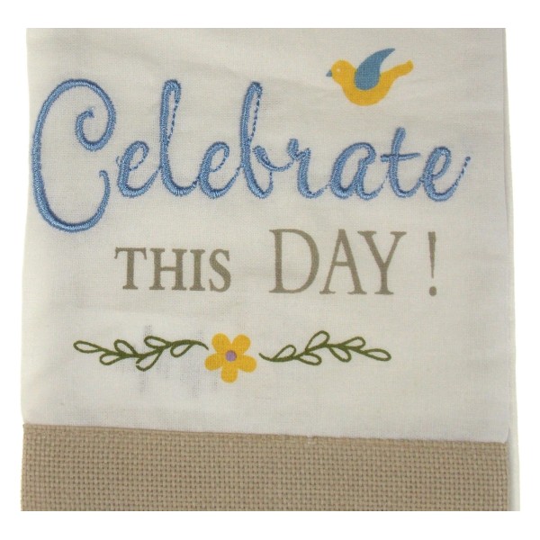 Ganz Celebrate This Day & Live Life In Bloom Embroidered