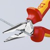 Knipex Needle-Nose Combination Pliers chrome-plated, insulated with multi-component grips, VDE-tested