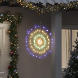 vidaXL Multicolour Christmas Starburst Lights with 140 LEDs, Energy-Saving, Remote Controlled, 8 Modes, Timing Function, Waterproof and Flexible