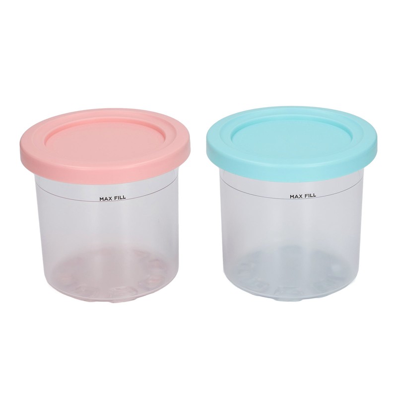 Ice Cream Pints Transparent Reusable Pints Homemade Ice Cream Container