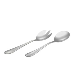 6 Piece Food-grade Stainless Steel Salad Fork and Spoon Set, Including 3 Salad Forks, and 3 Salad Spoons; Silverware Set, Metal Forks for Home Kitchen Restaurant Hotel