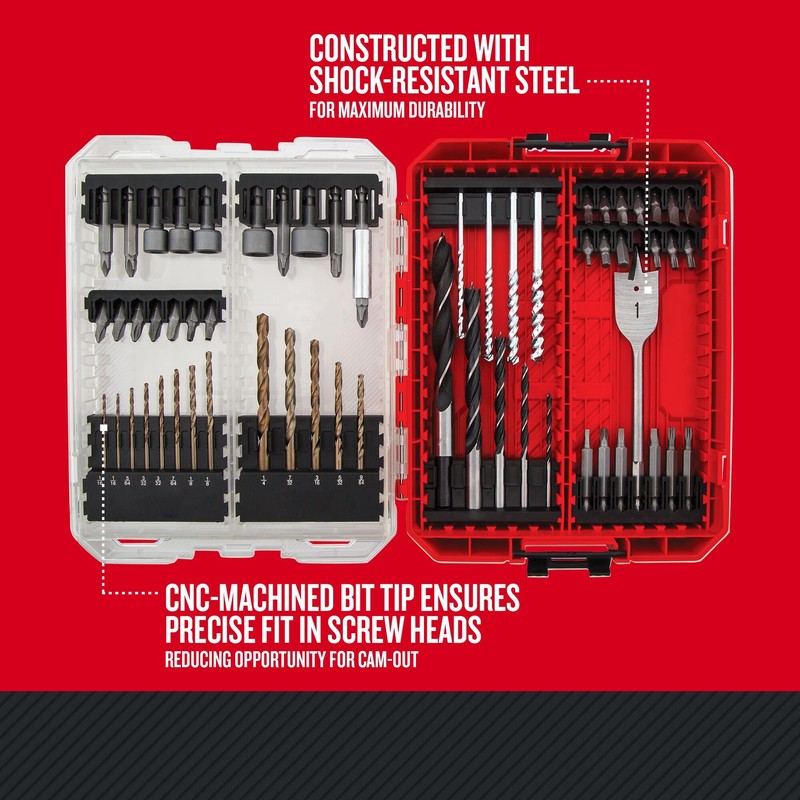 CRAFTSMAN Drill Bit Set 60 Pieces, Impact Driver and Screwdriver