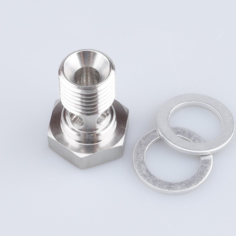 AC PERFORMANCE M14x1.5 Metric Stainless Steel 4 Holes Banjo Bolt