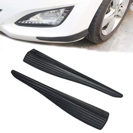 YFFSFDC Car Bumper Protector Bumper Guard Carbon Pattern Bumper Rubber Protection Protector Guard Front Spoiler Universal Easy Installation 28cm