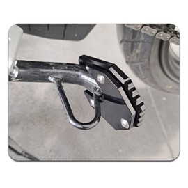 HRuizq Motorcycle Kickstand Extender Foot Side Stand Extension Pad Support Plate Replacement (for Suzuki Vehicle) Gixxer 250 SF 250 SF 150,155,INTRUDER 150 (Gray)