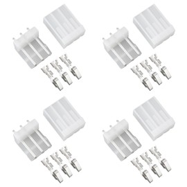 Be In Your Mind 20 Sets 3 Pin 3.96 mm PCB Header Connector Male Female Compatible with Molex 5239