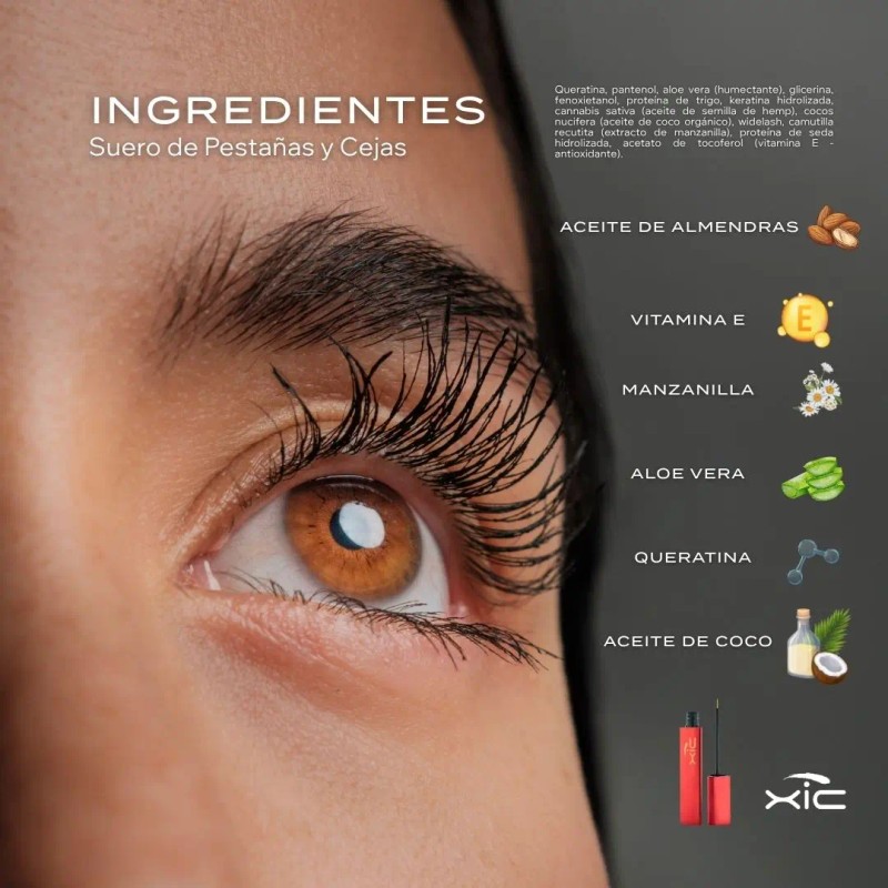 Suero Para Pestañas Y Cejas Largas 5.5ml Enhancer Xic Glam