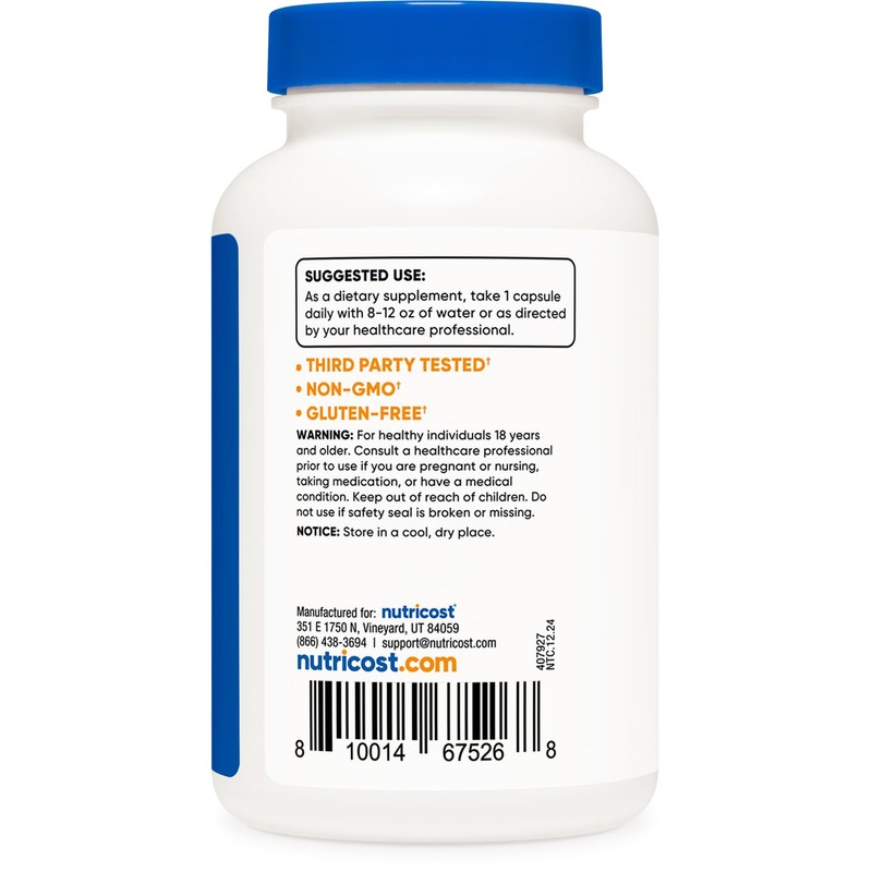 Nutricost Biotin (Vitamin B7) 10,000mcg (10mg) Vitamin Supplement, 240 Capsules