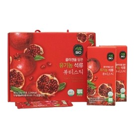 [Allbio] Organic Pomegranate Beauty Sticks 45 pieces / [올바이오] 유기농 석류 뷰티스틱 45개입