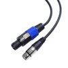 3Meter Speakon Cables to XLR Patch Cord Extension Convert Wire