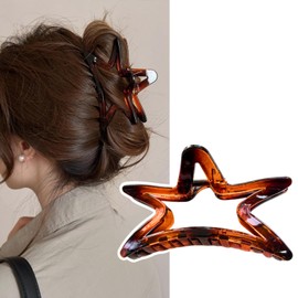 MILANA Hair Clip, Large, Star Hair Clip, Hair Accessory, For Adults, Cute, Elegant, Lightweight, Strong, Hair Ornament, Korean Style, Hair Clip, Hair Clip, For Daily Use, For Bathing, Weddings